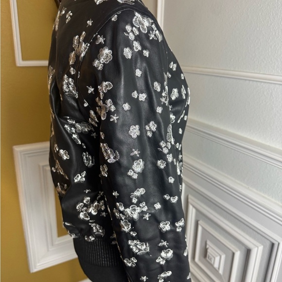 Michael Kors Sakura Embroidered Black Jacket - Picture 8 of 16